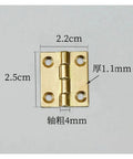 Solid Brass Concealed Hinge For Vintage Furniture Cabinets And Windows Hidden Mount Hardware 10 Hinges Set, dimensions shown
