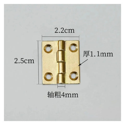 Solid Brass Concealed Hinge For Vintage Furniture Cabinets And Windows Hidden Mount Hardware 10 Hinges Set, dimensions shown