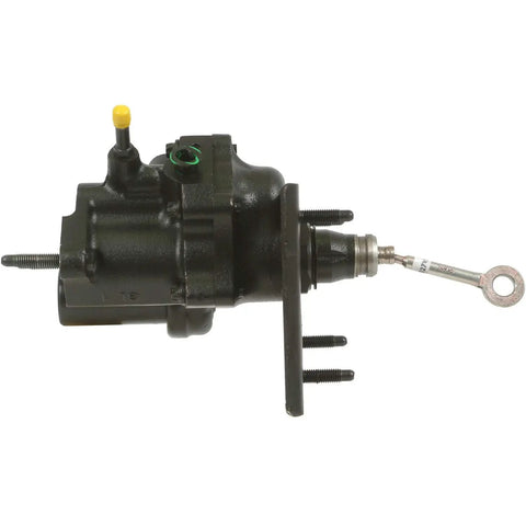 Side view of black Beefed Up Remanufactured Hydraulic Power Brake Booster Without Master Cylinder for Silverado 2500 HD 2012 to 2014