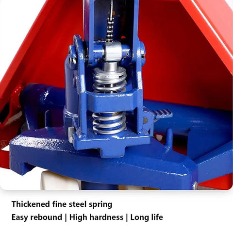 Heavy Duty Manual Hydraulic Pallet Jack 8 Ton Capacity Rock Solid Workhorse For Warehouse Rolling Cargo Mover Shop Essential For No Sweat Heavy Hauling Done Right