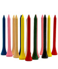 Pro-Grade Natural Wood Golf Tees Set Of 100 In Multiple Colors And Sizes 3-1/4 Inches 2-3/4 Inches 2-1/8 Inches Tall Tees For Reduced Side Spin And Friction
