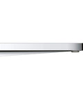 Side view of Plus Tub Spout Wall Mount in Starlight Chrome with 1/2 inch NPT threads and 6 11/16 inch reach.