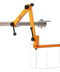 Pro Grade Milling Machine Guard With Ram Mount Safety Shield For Bridgeport Mills, OSHA Compliant, Articulating Arm And Lexan