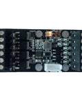Plug And Play PLC Transistor Output Module With Six In And Four Out FX1N10MT Style Industrial Control Board DC 10 To 28 Volt Power Supply Includes Program Cable For Quick Setup And Reliable Automation. black PCB module with screw terminals