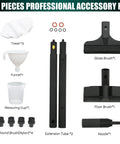 Multipurpose Steam Cleaner For Home Use With 275F High Temperature, 20 Accessories kit including brushes, nozzle, and extension tubes.