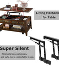 Hydraulic Lift Hinges For Tables 2 Pack 50 Kg Load Capacity Turn Your Coffee Or Study Table Into A Height Adjustable Lift Surface