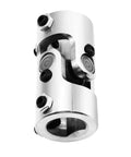Beefy Pro Grade 1 Inch Double D Chrome Steering Universal Joint Shaft 83mm Total Length 4000 RPM Max Speed 35 Degree Operating Angle Great For Grinding Machines Automotive Parts Levelers And Automated Parking Lifts close-up