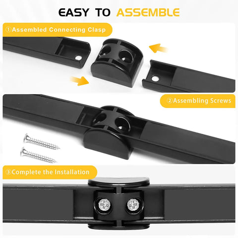 Assembly instructions for 12 Inch Magnetic Tool Holder Strip Set of 5 for Garage Organization Heavy Duty Magnetic Tool Bar