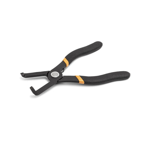 Single plier from Three Piece Body Clip Pliers Set For Automotive Panels And Plastic Anchors With Center Pins, lying on white background