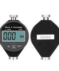 Top Shelf Digital Durometer Shore Hardness Tester Featuring LCD Screen with precision gauge for measuring rubber hardness.