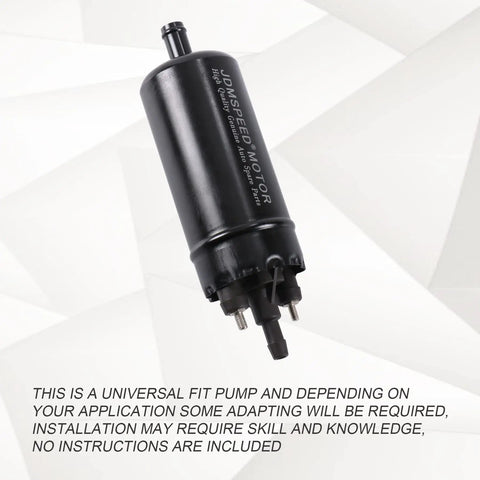 New Universal Inline High Pressure Fuel Pump 12V Gasoline Fuel Injection Replacement Bolt On Top Notch Performance