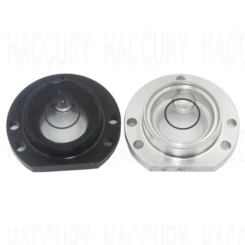Metal Spirit Bubble Level Digital Level Repair Part Bullseye Bead(Black) shown from above with black and silver components.