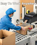 Heavy Duty Paper Based Top Shelf Electric Automatic Tape Dispenser Burns Through Water Activated Tape in a packaging environment.