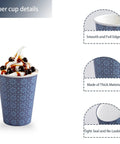 240 Pack 12 Oz Disposable Paper Cups Navy Floral Hot And Cold Bev Cups For Home Office Restaurant And Events Leak Proof With Rolled Rim