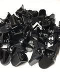 Pile of Twist In Shelf Pins 8 Pack Black Durable 5mm Shaft Angled 3D Printed Pegs For Adjustable Shelving In Kitchen Cabinets