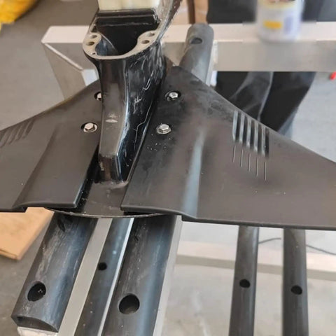 Outboard Hydrofoil Stabilizer Fin Beefed Up Stability And Smooth Water Flow, Works With Mounting Holes, Boosts Stern Drive Handling And Ride
