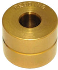 TiN Coated Neck Sizing Bushing One Half Inch O D By Three Eighths Inch Long For Precision Reloading, gold cylindrical bushing