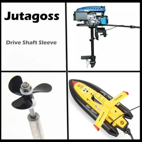Collage featuring Beefed Up RC Boat Drive Shaft Propeller Kit With 25cm Shaft And 20cm Sleeve, 36mm Prop For 3mm Motor Shaft