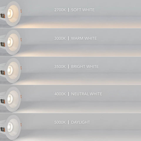 Sleek Four Inch Canless Led Downlight With Anti Glare Design Delivering One Thousand Two Hundred Lumens Of Crisp Illumination And Five Tunable Color Temperatures For Effortless Recessed Ceiling Lighting Upgrades Around The House