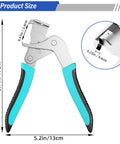 Straight Up Pro Grade Car Clip Pliers showing size 6.7in by 5.2in, with ergonomic blue handle for easy grip.