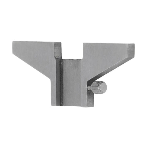 Stainless Steel Caliper Depth Base Attachment With Screw Knob for Vernier Calipers Up To 16mm Blade Width, front view