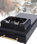 Automatic Coffee Grounds Cleaner With Electric Portafilter Brush And Espresso Knock Box, compact heavy-duty design for efficient cleaning.
