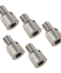 Super Slick 5 mm Shaft Electric Wrench Motor Gear Rotor, 5-pack, strong metal build for impact tool maintenance.