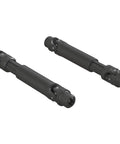 Slick Composite Front Slider Driveshaft Set For 4x4 Rc Trucks, pack of 2, durable composite with steel pins, ideal for off-road use.