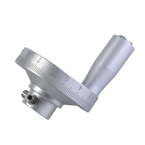 Aluminum Revolving Handwheel for Machinery and Industrial Apps With Engraved Scale Markings, adjustable hole diameter detail