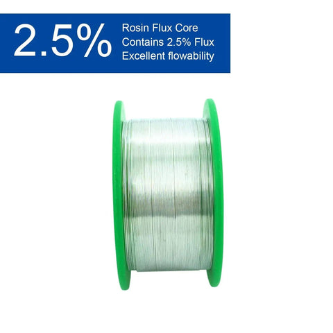 Fine 0.3mm Lead Free Solder Wire For Micro Electronics Soldering Rosin Flux Core Alloy Sn99 Ag0.3 Cu0.7 RoHS in green spool