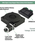 2Nm Open-loop Stepper Motor Driver Kit & Gearbox with Electric Hollow Rotary Table Reducer and DM556 Driver.