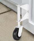 Heavy Duty Swing Gate Wheel Caster For Vinyl Gates Up To 200 Pounds, 360 Degree Swivel, Spring Loaded, 3.9 Inch Diameter, White