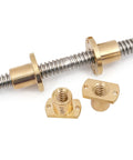 High Precision Ball Screw Kit For 3D Printers In 304 Stainless Steel With T8 T10 T12 Lead Screw And T Shaped Nut 2mm Pitch 200mm Length