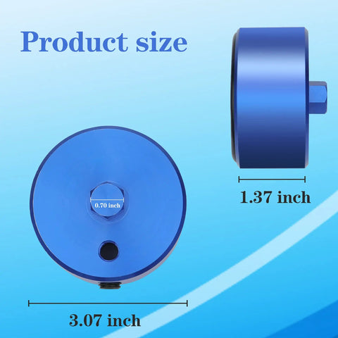 GM Gen IV And Gen V V8 Oil Pressure Gauge Adapter For Diagnostic Oil System Replaces EN 47971 Blue, 3.07 inch