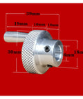 Boss Grade Aluminum Alloy Manual Positioning Handwheel With Killer Knurled Grip For Stepper Motor Cnc And Diy Projects built tough with precise dimensions.