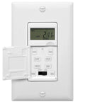 No-Fuss Programmable Digital Timer Switch For Lights, Fans, And Motors, 7 Day Scheduling, Single Pole, UL Listed, HET01-C, White, Two-Pack