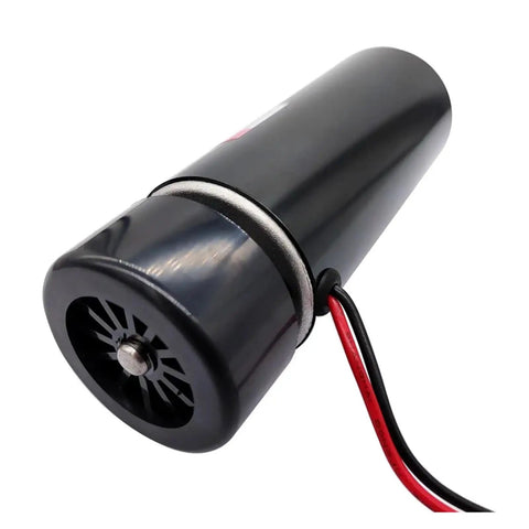 Built Tough 500W Air Cooled Spindle Motor For CNC Router With ER11 Chuck and 48V DC Power, showing detailed black design.