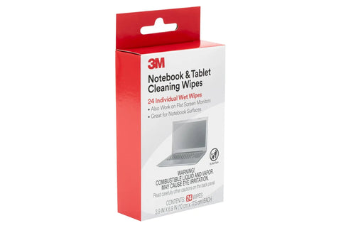 Box of Notebook Screen Cleaning Wipes For Electronics, Non Abrasive Premoistened Wipes For Easy Wipe Down on a white background.
