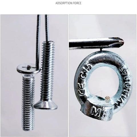 Tiny Neodymium Disc Magnets 2mm Diameter By 1mm Thick Nickel Coated Rare Earth Magnets, 0.06kg Pull, holding metal screws and ring