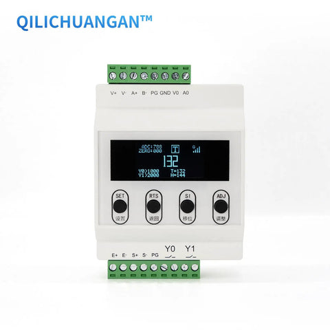 Load Cell With Amplifier And Digital Readout For Heavy-Duty Compression Testing, Dual Analog Outputs 4-20mA And 0-10V Or 0-5V, RS-485, 0-200 kg Range, Unit Switch (Kg/Lb/N), PLC/SCADA Ready, Real-Time Weight And Force Sensor with display and terminals