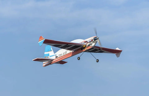 BeastMode EPP Foam RC Plane Kit Extra NG Model with 1200mm wingspan performing aerobatics in the sky