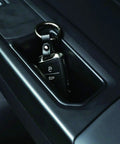 Volkswagen Atlas 4 Piece Armrest Door Storage Organizer Box Tray Handle Set shown with car key inside