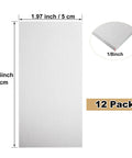 Product dimensions of 12 Pack Aluminum Sheets 2 X 4 X One Eighth Inch 6061 T6 Plate For Weld Practice Kit shown in a diagram.