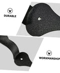 Close-up of heavy duty garage door hinges showcasing durability and workmanship.