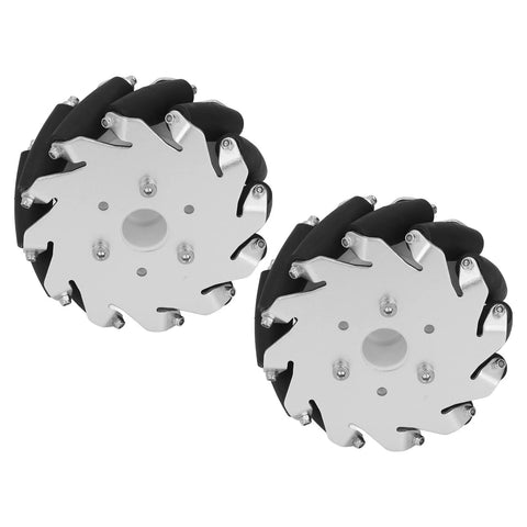 127mm omni directional wheel kit with aluminum chassis, designed for smooth 360-degree movement and easy prototyping of robotic platforms.