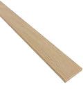 Top Shelf Real Deal Red Oak Board 1/4 Inch X 1/2 Inch X 47 Inch Unfinished Thin Sawn Hardwood straight, smooth wood strip.