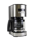 12 Cup Programmable Drip Coffee Maker With Glass Carafe No Mess Auto Shut Off Pause And Serve Large Water Reservoir Reusable Gold Tone Filter Carbon Filter Keeps Coffee Warm Black Kitchen Appliance