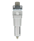 Saw600 N06BG Compressed Air Filter Regulator Piggyback Combo with 3/4 inch NPT and Poly Bowl, front view