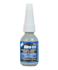 Oil Tolerant Removable Anaerobic Threadlocker Blue 10ml Bottle That Keeps Bolts From Loosening Under Vibration, label visible