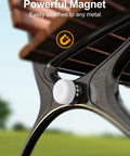 Rechargeable Camping Lantern 1000 Lumen LED Light With 6700mAh Power Bank attached to metal with magnetic base
